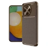 Durukar®  Tecno Spark 30 Pro Kılıf Auto Focus Karbon Kapak - Kahverengi