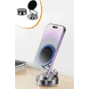 Durukar® Vakumlu Manyetik Telefon Tutucu – Güçlü Vakum 360° Döner Araç İçi Telefon Standı, Ultra Sabit Manyetik Destekli Mobil Cihaz Aparatı