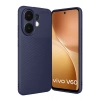 Durukar®  Vivo V60 5G Auto Focus Karbon Kapak - Lacivert