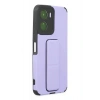 Durukar®  Vivo Y16 Kılıf Mega Standlı Silikon - Lila