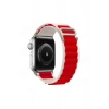 Durukar®   Watch 38mm Mountain Kordon - Beyaz-Kırmızı
