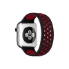 Durukar®   Watch 42mm Ayarlı Delikli Silikon Kordon - Siyah-Kırmızı
