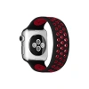 Durukar®   Watch 42mm Ayarlı Delikli Silikon Kordon - Siyah-Kırmızı