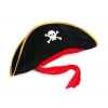 Durukar® Yetişkin Boy Kadife Jack Sparrow Denizci Kaptan Jack Korsan Şapkası 50X20 CM