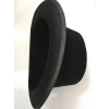 Durukar® Yetişkinler İçin Siyah Renk Ringmaster Sihirbaz Şapkası Fötr Şapka 15 cm