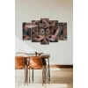 Düşündüren Manzara 5 Parçalı Mdf Tablo 60 x 100