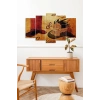 Düşündüren Manzara 5 Parçalı Mdf Tablo 60 x 100