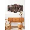 Düşündüren Manzara 5 Parçalı Mdf Tablo 60 x 100