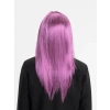 Düz Kesim Uzun Rose Pembe Peruk 1 Adet