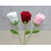 Hand Knitted Single Rose Bud