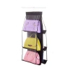 Ergonomik 6 Gözlü Şeffaf Dolap İçi Çanta Organizer Askılık