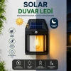 Ergonomik Güneş Enerjili Kablosuz Led Duvar