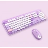 Ergonomik Mor Klavye Mouse Seti - Uzun Süreli Kullanım İçin