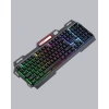 Ergonomik Rgb Klavye Mouse Seti Usb Bağlantılı Türkçe Q