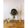 Eskitme Metal Mini Tripod Zarif Masa Saati 45×26 cm