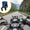 Evrensel Motosiklet Telefon Tutucu – Kaymaz, Kilitlenebilir Güvenli Tutuşlu, 360° Ayarlanabilir Gidon Bağlantılı Akıllı Telefon Aparatı (5365)