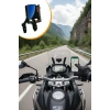Evrensel Motosiklet Telefon Tutucu – Kaymaz, Kilitlenebilir Güvenli Tutuşlu, 360° Ayarlanabilir Gidon Bağlantılı Akıllı Telefon Aparatı