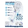 Filtreli 6 Modlu Duş Başlığı Beyaz 1 Adet