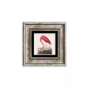 Flamingo Çerçeveli Taş Tablo 20 cm
