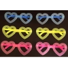 Luminous Heart Model Glow Party Glasses Glow in the Dark Glasses 12 Pieces (5365)