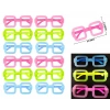 Phosphorescent Square Model Glow Party Glasses Glow-in-the-Dark Glasses 12 Pieces (5365)