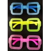 Phosphorescent Square Model Glow Party Glasses Glow-in-the-Dark Glasses 12 Pieces (5365)