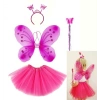 Fuchsia Butterfly Costume - Fuchsia Butterfly Costume Accessory Set 4 Pieces (5365)
