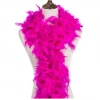 Fuşya Renk Kabarık Tüylü Otriş Boa Gerçek Tüy Dekorasyon 180 cm (5365)