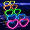 Glow Kalpli Fosforlu Gözlük 6’lı Renkli Set – Neon Parti (5365)
