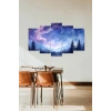 Gökyüzü Manzarası 5 Parçalı Mdf Tablo 60 x 100