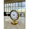 Gold Altın Legacy 25 x 20 Cm Metal Table Clock