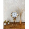 Gold Metal Mini Tripod Lüks Masa Saati 45×26 cm