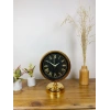 Gold Metal Sade Masa Saati 25×20 cm