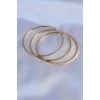Gold Renk Çelik Bilezik 65 Mm 3lü Set