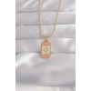 Gold Renk Mineli Tarot Kolye 1 Adet
