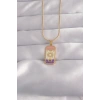 Gold Renk Mineli Tarot Kolye 1 Adet