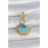 Gold Renk Nazar Boncuklu Ajda Charm 1 Adet