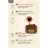 Gramofon Tasarımlı Nostaljik Bluetooth Radyo Hoparlör Müzik Çalar