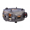 GROSS YUVARLAK DAVUL FIRIN STANDART AYARLANABİLİR TERMOSTAT = 50°C-320°C 1300W - 53CM ALÜMİNYUM TEPSİ ÖN - ÜST GÖZETLEME CAMI (5365)