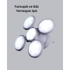 Güneş Enerjili Usb Şarjlı 5 Kanatlı Led Kamp Lambası