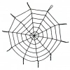 Halloween Spider Web Decor Black 1.5 Meters (5365)