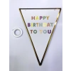 Happy Birthday To You Flama Bayrak Süsü