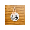 Hello Ahşap Kapı Süsü 30 x 30