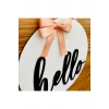 Hello Ahşap Kapı Süsü 30 x 30