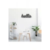Hello Yazılı Ahşap Tablo 50 x 41