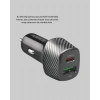 Hızlı Şarj Araç Başlığı Type-c Ve Usb Çift Çıkış 38w