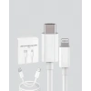 Hızlı Şarj Kablosu 1.2m Type-c Lightning İphone Uyumlu