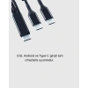 Hızlı Ve Güvenli 3ü 1 Arada Şarj Kablosu Type-c İos Android