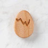 Hobi Baby Yumurta Figürlü Organik Ahşap Boncuk - F