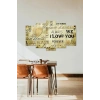 I Love You 5 Parçalı Mdf Tablo 60 x 100
